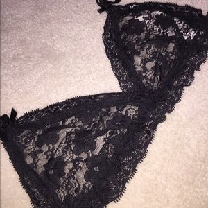 lace triangle bralette